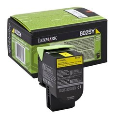Rašalo kasetė Lexmark Cartridge 802SY0 Yellow (80C2SY0) kaina ir informacija | Kasetės rašaliniams spausdintuvams | pigu.lt