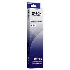 Epson Ribbon Black (C13S015337), juoda kaina ir informacija | Kasetės rašaliniams spausdintuvams | pigu.lt