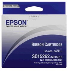 Epson Ribbon Black S015016 (C13S015262) (Ersatz für C13S015016) цена и информация | Картриджи для струйных принтеров | pigu.lt