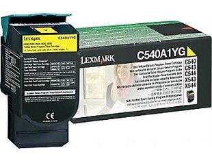 Rašalo kasetė Lexmark Cartridge Yellow (C540A1YG) Return kaina ir informacija | Kasetės rašaliniams spausdintuvams | pigu.lt