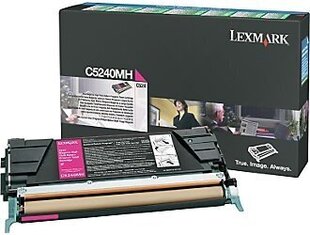 Rašalo kasetė Lexmark Cartridge Magenta 5k (C5240MH) kaina ir informacija | Kasetės rašaliniams spausdintuvams | pigu.lt