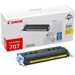 Canon Cartridge 707 Yellow (9421A004) цена и информация | Картриджи для лазерных принтеров | pigu.lt