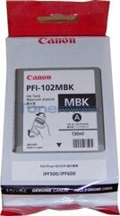 Canon Ink PFI-102 Matte-Black (0894B001), juoda kaina ir informacija | Kasetės rašaliniams spausdintuvams | pigu.lt