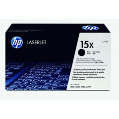 HP Cartridge No.15X, juodas kaina ir informacija | Kasetės rašaliniams spausdintuvams | pigu.lt