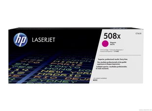 HP 508X (CF363X), Magenta kaina ir informacija | Kasetės lazeriniams spausdintuvams | pigu.lt