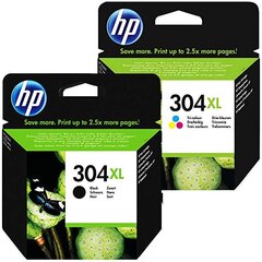 Hp 304XL Black ir Hp 304XL TriColor kaina ir informacija | Kasetės rašaliniams spausdintuvams | pigu.lt