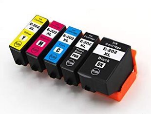 Analoginis rinkinys Epson 202XL, 4 spalvos kaina ir informacija | Kasetės rašaliniams spausdintuvams | pigu.lt