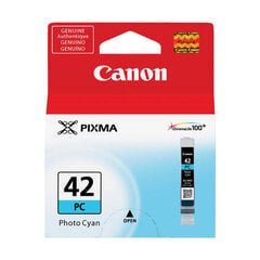 Canon CLI-42 Photo Cyan 13ml, mėlyna kaina ir informacija | Kasetės rašaliniams spausdintuvams | pigu.lt