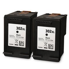 Hp 302XL (F6U68AE) Black, 2 vnt, juodos kaina ir informacija | Kasetės rašaliniams spausdintuvams | pigu.lt