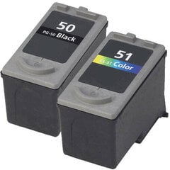 Canon PG-50 Black + CL-51 TriColor kaina ir informacija | Kasetės rašaliniams spausdintuvams | pigu.lt