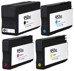 Analoginio rašalo rinkinys HP 950XL / , 4 spalvos kaina ir informacija | Kasetės rašaliniams spausdintuvams | pigu.lt