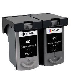 Canon PG-40 Black + CL-41 Tricolor kaina ir informacija | Kasetės rašaliniams spausdintuvams | pigu.lt