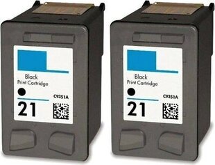 Аналоговые чернила HP 21XL (C9351) Black - 2 pack цена и информация | Картриджи для струйных принтеров | pigu.lt