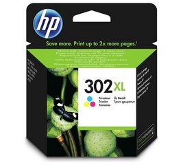 Оригинальные чернила HP 302XL (F6U67AE) Color 330 lk (8ml) цена и информация | Картриджи для струйных принтеров | pigu.lt