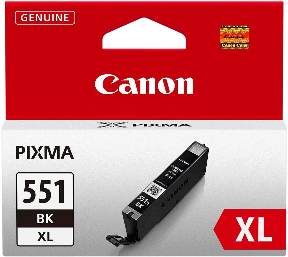 Analogiškas rašalas Canon CLI-551XL Black 11ml kaina ir informacija | Kasetės rašaliniams spausdintuvams | pigu.lt