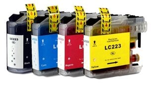 Набор аналоговых чернил Brother LC223XL (C/M/Y/K) цена и информация | Картриджи для струйных принтеров | pigu.lt