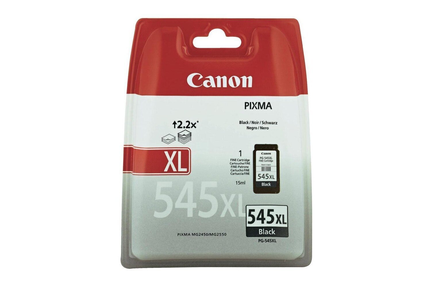 Canon PG-545XL Black 400 lk, juoda цена и информация | Kasetės rašaliniams spausdintuvams | pigu.lt