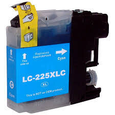 Brother LC225XL C Cyan 1200 lk, mėlyna kaina ir informacija | Kasetės rašaliniams spausdintuvams | pigu.lt