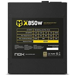 Nox Hummer X 850W kaina ir informacija | Maitinimo šaltiniai (PSU) | pigu.lt