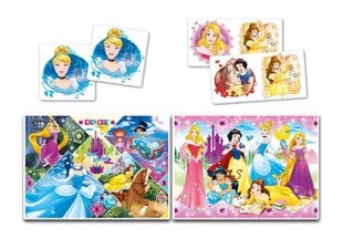 Dėlionė Clementoni Supercolor + domino Disney Princess 2x30 vnt. kaina ir informacija | Dėlionės (puzzle) | pigu.lt