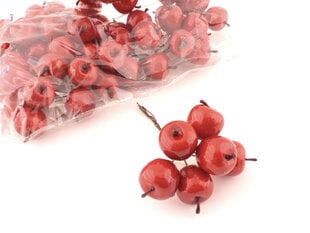 Dirbtiniai obuoliukai, 72vnt kaina ir informacija | Dirbtinės gėlės | pigu.lt