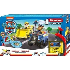 Carrera First - Paw Patrol Chase & Rubble - 2.9 м. комплект автотрасы цена и информация | Игрушки для мальчиков | pigu.lt