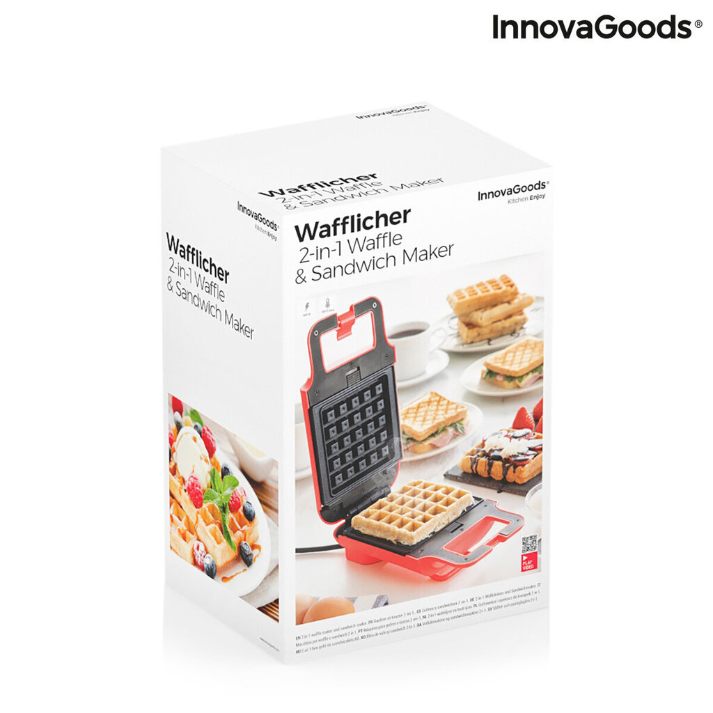 InnovaGoods V0103346 kaina ir informacija | Vaflinės, el. blynų keptuvės | pigu.lt