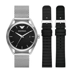 Vyriškas laikrodis ir dirželiai Emporio Armani AR80055SET kaina ir informacija | Vyriški laikrodžiai | pigu.lt