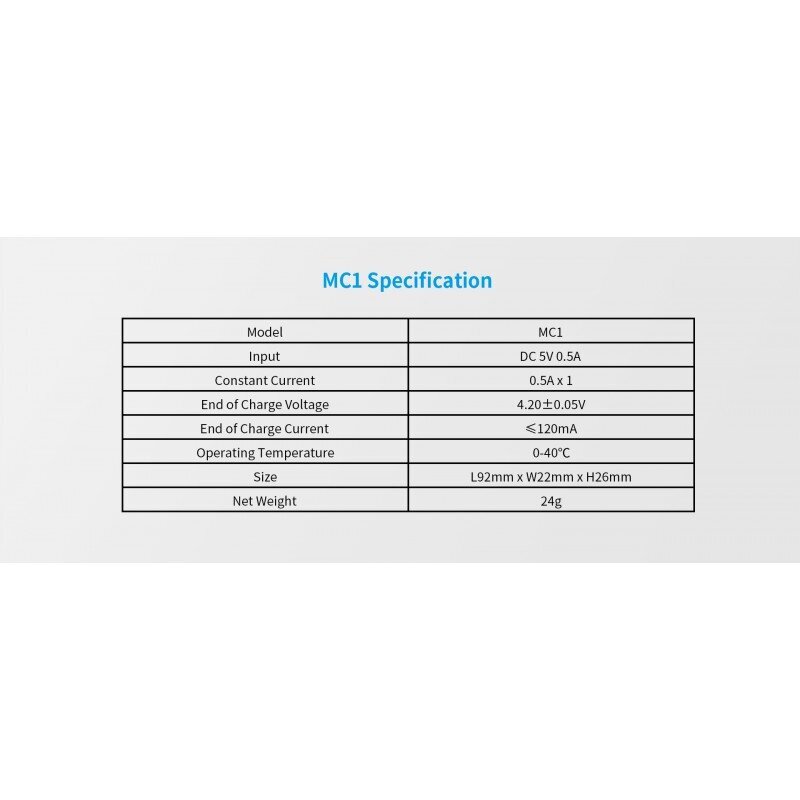 Xtar universalus ličio jonų akumuliatorių įkroviklis MC1 kaina ir informacija | Elementų krovikliai | pigu.lt