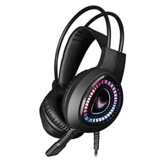 Игровые наушники стерео с микрофоном Varr VH8010L Lite Gaming RGB Headset / 3.5 мм/ USB Audio вход / черный цена и информация | Наушники | pigu.lt