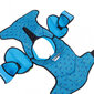 Ledo ritulio pečių apsauga Bauer X Junior, mėlyna kaina ir informacija | Ledo ritulys | pigu.lt