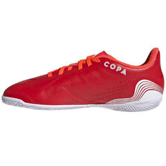 Sportiniai bateliai vaikams Adidas Copa Sense 4 IN Jr FY6162, raudoni kaina ir informacija | Sportiniai batai vaikams | pigu.lt