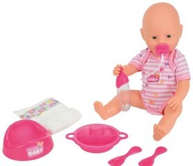 Кукла-пупс Simba New Born Baby с аксессуарами, 38 см цена и информация | Игрушки для девочек | pigu.lt