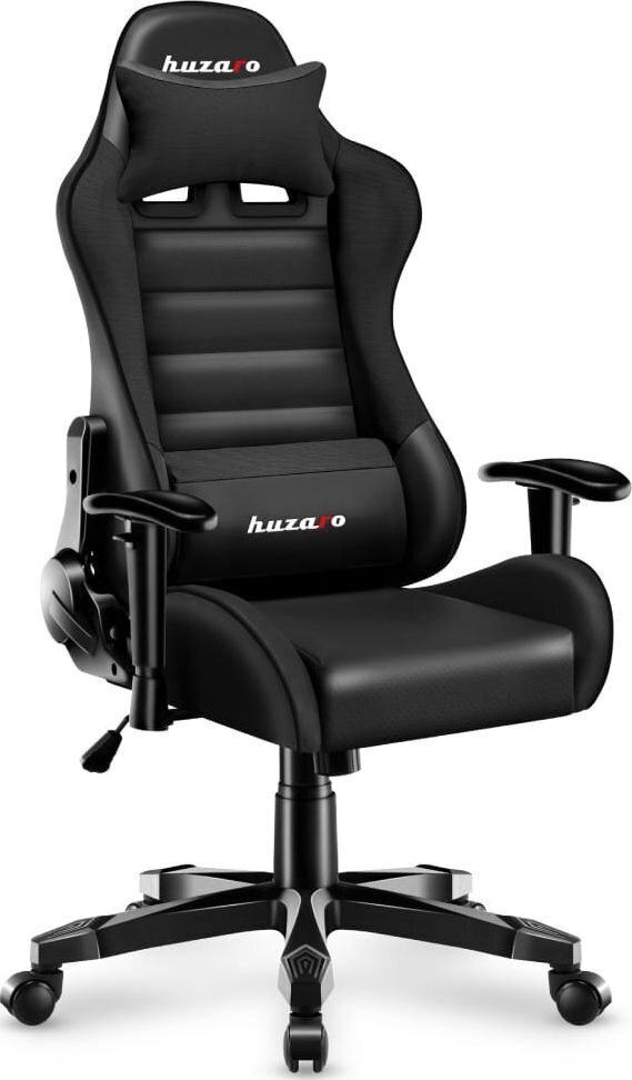 Huzaro Ranger 6.0 Black juoda žaidimų kėdė kaina ir informacija | Biuro kėdės | pigu.lt