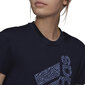 Marškinėliai moterims Adidas W Vrtcl Zbr G Tee Black H14696, juodi цена и информация | Marškinėliai moterims | pigu.lt