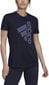 Marškinėliai moterims Adidas W Vrtcl Zbr G Tee Black H14696, juodi цена и информация | Marškinėliai moterims | pigu.lt