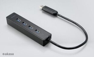 Akasa AK-HB-08BK kaina ir informacija | Adapteriai, USB šakotuvai | pigu.lt