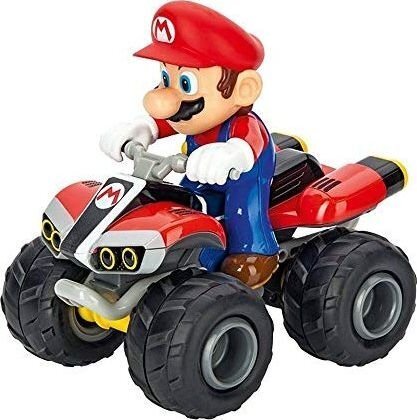 Keturratis valdomas pulteliu, Mario Quad, Carrera, 370200996X цена и информация | Žaislai berniukams | pigu.lt