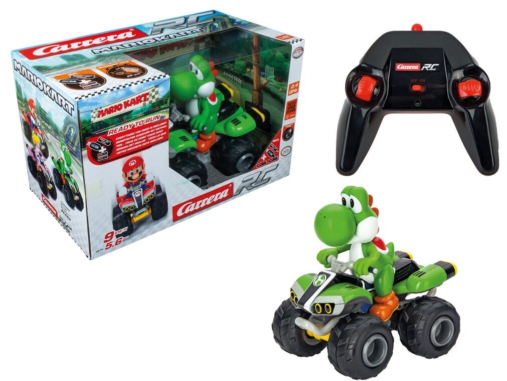 Keturratis valdomas pulteliu, Mario Kart Yoshi, Carrera, 370200997X цена и информация | Žaislai berniukams | pigu.lt