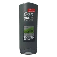Dušo želė Dove Men+Care Fresh Elemnts Shower Gel, 250 ml kaina ir informacija | Dušo želė, aliejai | pigu.lt