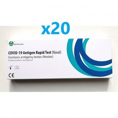 COVID-19 / SARS-CoV-2 greitasis antigenų testas (Nosies landų) ACRO Biotech, inc, 20 vnt kaina ir informacija | COVID-19 greitieji testai | pigu.lt