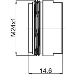 Аэратор Rubineta Spider M24x1 (Q4), 636762B цена и информация | Аксессуары для душа, смесителей | pigu.lt