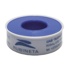 Тефлоновая лента Rubineta 10 м / 12 мм / 0,075 мм, 634021 цена и информация | Аксессуары для душа, смесителей | pigu.lt
