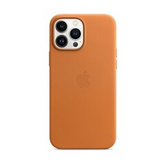 iPhone 13 Pro Max Leather Case with MagSafe, Golden Brown kaina ir informacija | Telefono dėklai | pigu.lt