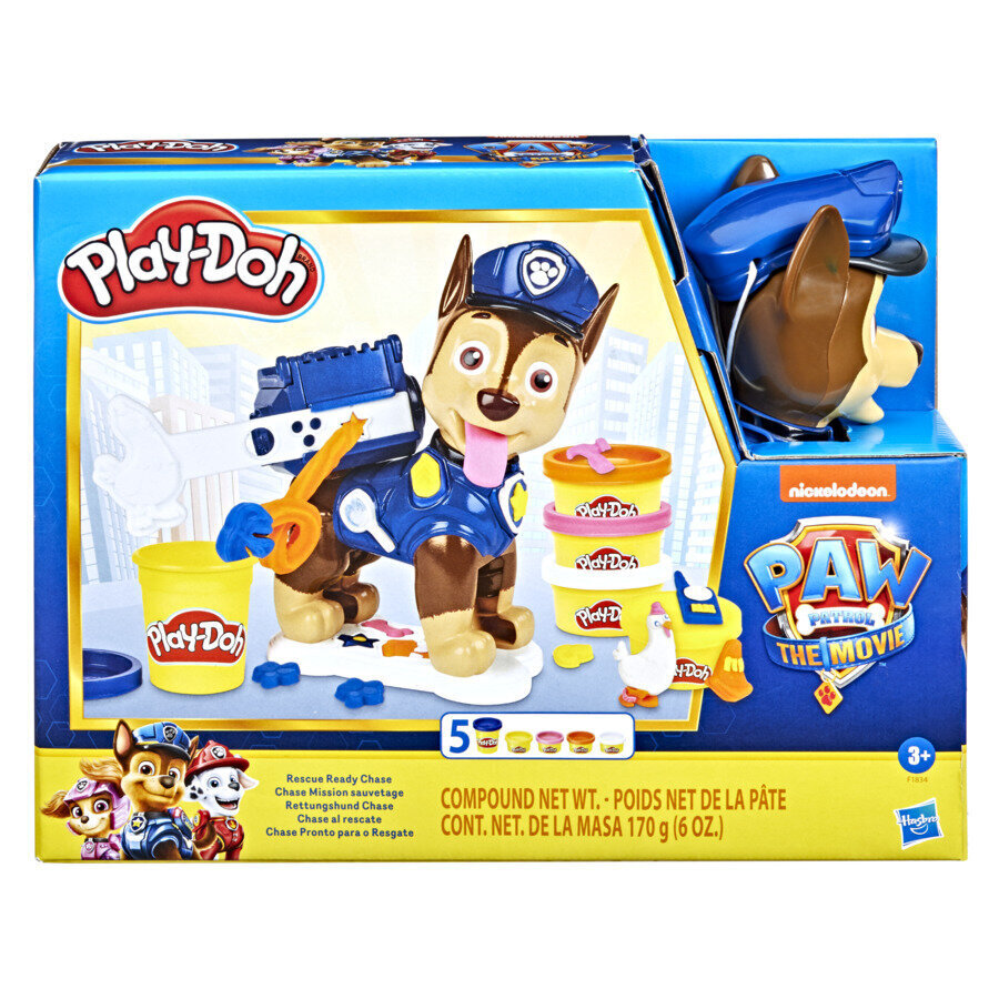 Plastilino rinkinys Play-Doh Paw Patrol Chase (Šunyčiai Patruliai) kaina ir informacija | Piešimo, tapybos, lipdymo reikmenys | pigu.lt