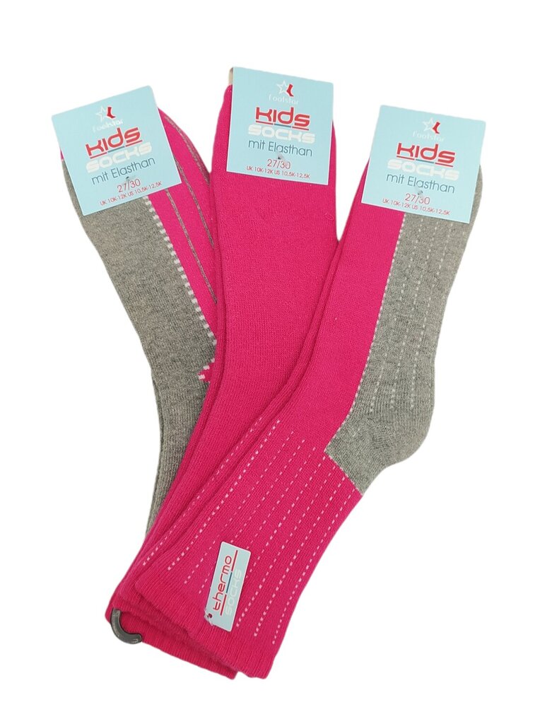 Žieminės kojinės mergaitėms Footstar 57986, 3 poros kaina ir informacija | Kojinės, pėdkelnės mergaitėms | pigu.lt