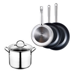 Набор сковородок Bergner Cookware Gourmet (4 шт) цена и информация | Cковородки | pigu.lt