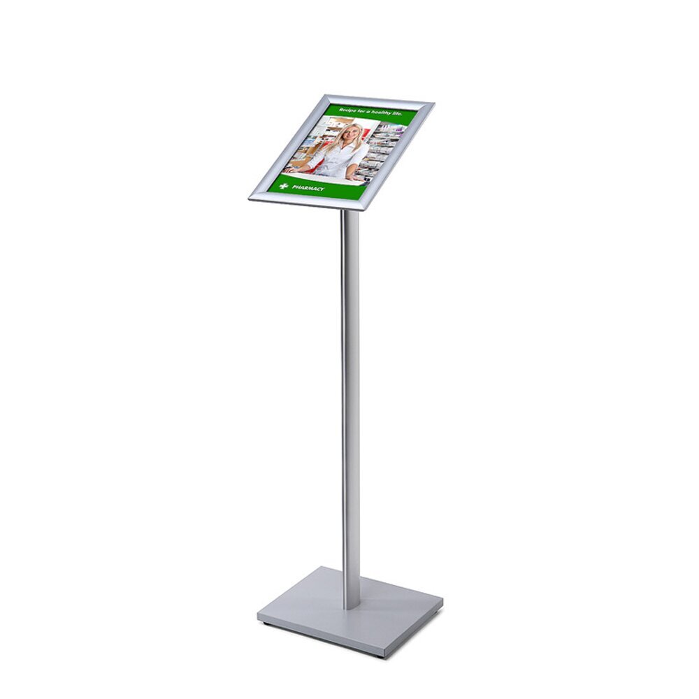 Vienpusis informacinis stovas su A4 formato aliuminio rėmeliu kaina ir informacija | Kanceliarinės prekės | pigu.lt