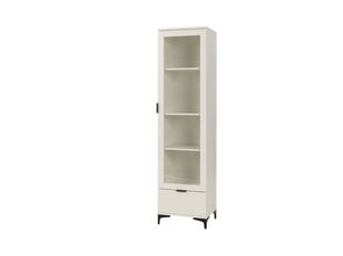 Шкаф ADRK Furniture LEN07, белый цена и информация | Витрины, серванты | pigu.lt