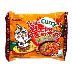 Korėjietiški aštrūs makaronai Sam Yang Ramen Hot Chicken Curry, 140g kaina ir informacija | Makaronai | pigu.lt